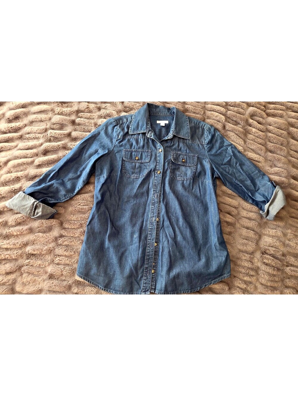 Charter Club Denim Button Front Shirt